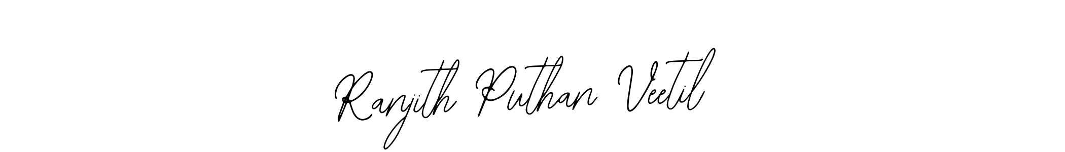 The best way (Bearetta-2O07w) to make a short signature is to pick only two or three words in your name. The name Ranjith Puthan Veetil include a total of six letters. For converting this name. Ranjith Puthan Veetil signature style 12 images and pictures png