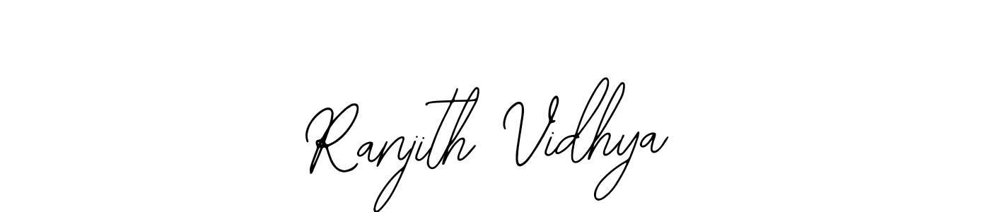 How to Draw Ranjith Vidhya signature style? Bearetta-2O07w is a latest design signature styles for name Ranjith Vidhya. Ranjith Vidhya signature style 12 images and pictures png