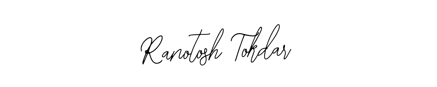 How to make Ranotosh Tokdar name signature. Use Bearetta-2O07w style for creating short signs online. This is the latest handwritten sign. Ranotosh Tokdar signature style 12 images and pictures png