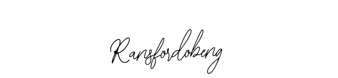 Use a signature maker to create a handwritten signature online. With this signature software, you can design (Bearetta-2O07w) your own signature for name Ransfordobeng. Ransfordobeng signature style 12 images and pictures png