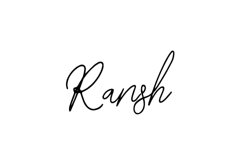 Create a beautiful signature design for name Ransh. With this signature (Bearetta-2O07w) fonts, you can make a handwritten signature for free. Ransh signature style 12 images and pictures png