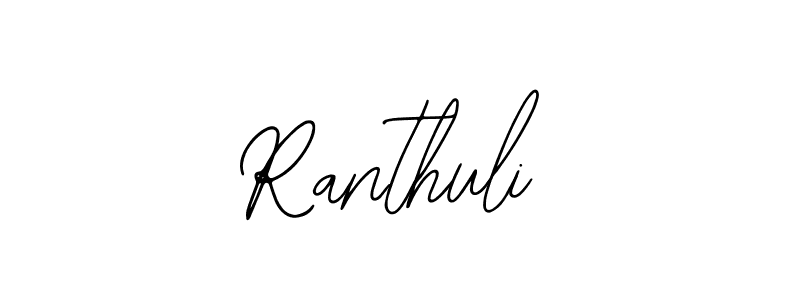 Design your own signature with our free online signature maker. With this signature software, you can create a handwritten (Bearetta-2O07w) signature for name Ranthuli. Ranthuli signature style 12 images and pictures png