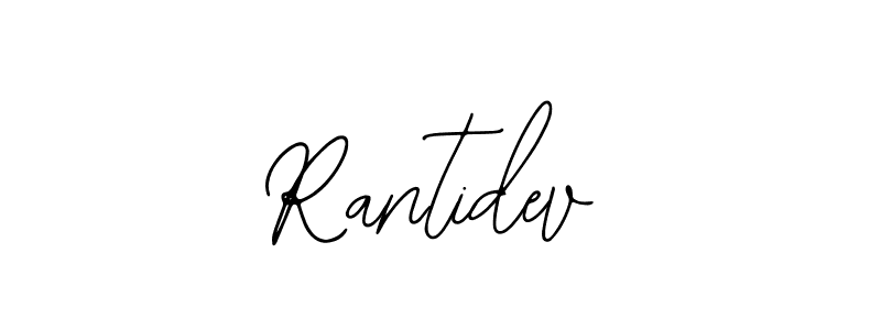 How to make Rantidev name signature. Use Bearetta-2O07w style for creating short signs online. This is the latest handwritten sign. Rantidev signature style 12 images and pictures png
