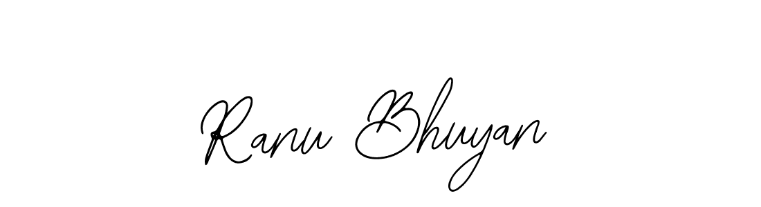 How to make Ranu Bhuyan name signature. Use Bearetta-2O07w style for creating short signs online. This is the latest handwritten sign. Ranu Bhuyan signature style 12 images and pictures png