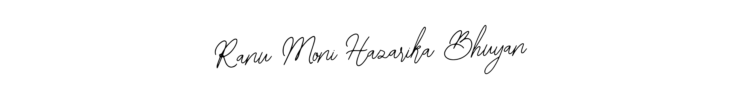 The best way (Bearetta-2O07w) to make a short signature is to pick only two or three words in your name. The name Ranu Moni Hazarika Bhuyan include a total of six letters. For converting this name. Ranu Moni Hazarika Bhuyan signature style 12 images and pictures png