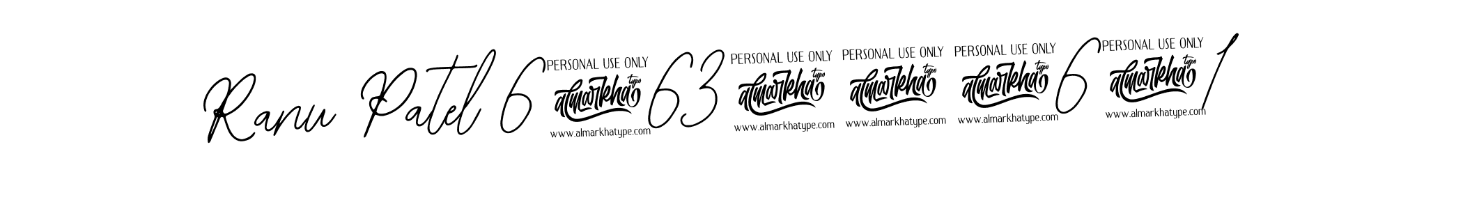 Bearetta-2O07w is a professional signature style that is perfect for those who want to add a touch of class to their signature. It is also a great choice for those who want to make their signature more unique. Get Ranu Patel 6263929641 name to fancy signature for free. Ranu Patel 6263929641 signature style 12 images and pictures png