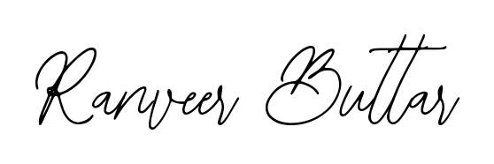 A dynamic signature style for Ranveer Buttar using Bearetta-2O07w script. Designed to look authentic, handwritten, and professional. Ranveer Buttar signature style 12 images and pictures png