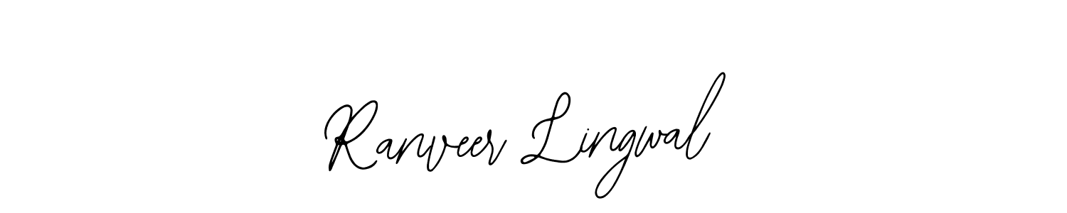 Also You can easily find your signature by using the search form. We will create Ranveer Lingwal name handwritten signature images for you free of cost using Bearetta-2O07w sign style. Ranveer Lingwal signature style 12 images and pictures png