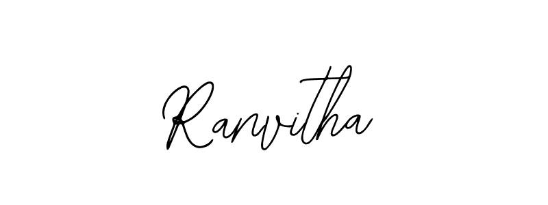 You should practise on your own different ways (Bearetta-2O07w) to write your name (Ranvitha) in signature. don't let someone else do it for you. Ranvitha signature style 12 images and pictures png