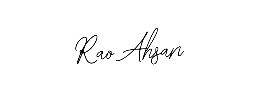How to make Rao Ahsan name signature. Use Bearetta-2O07w style for creating short signs online. This is the latest handwritten sign. Rao Ahsan signature style 12 images and pictures png