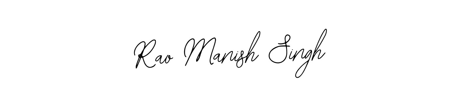 Bearetta-2O07w is a professional signature style that is perfect for those who want to add a touch of class to their signature. It is also a great choice for those who want to make their signature more unique. Get Rao Manish Singh name to fancy signature for free. Rao Manish Singh signature style 12 images and pictures png