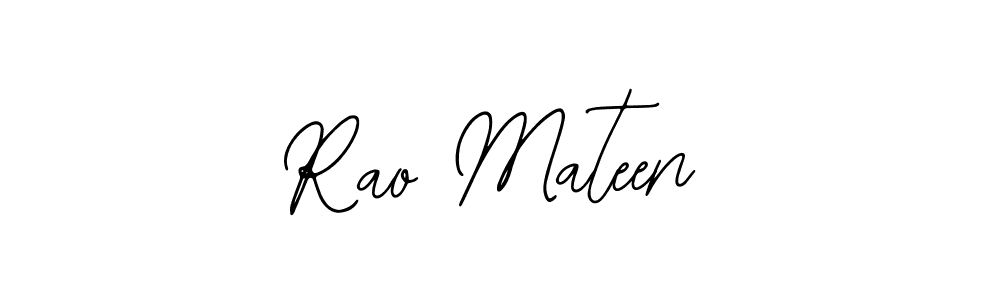How to make Rao Mateen name signature. Use Bearetta-2O07w style for creating short signs online. This is the latest handwritten sign. Rao Mateen signature style 12 images and pictures png