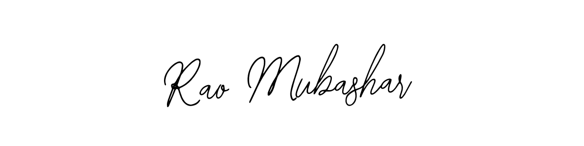 How to make Rao Mubashar name signature. Use Bearetta-2O07w style for creating short signs online. This is the latest handwritten sign. Rao Mubashar signature style 12 images and pictures png