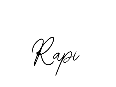 The best way (Bearetta-2O07w) to make a short signature is to pick only two or three words in your name. The name Rapi include a total of six letters. For converting this name. Rapi signature style 12 images and pictures png