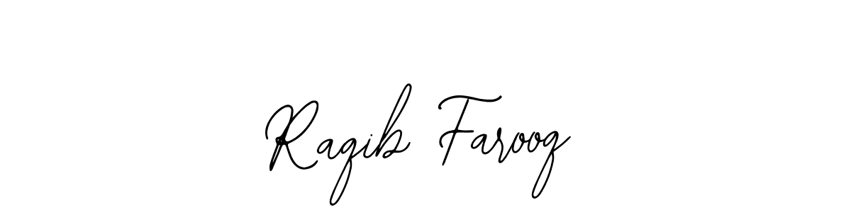 How to make Raqib Farooq name signature. Use Bearetta-2O07w style for creating short signs online. This is the latest handwritten sign. Raqib Farooq signature style 12 images and pictures png