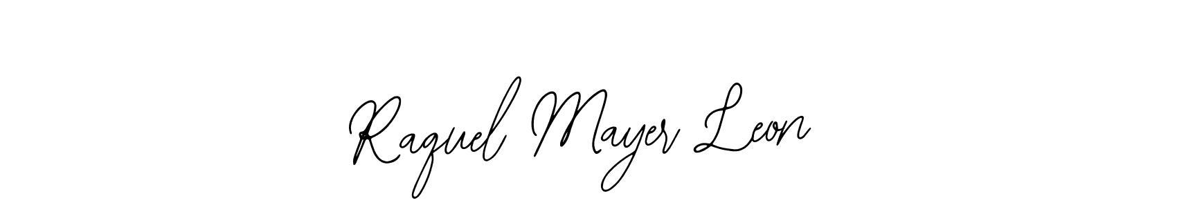 Use a signature maker to create a handwritten signature online. With this signature software, you can design (Bearetta-2O07w) your own signature for name Raquel Mayer Leon. Raquel Mayer Leon signature style 12 images and pictures png