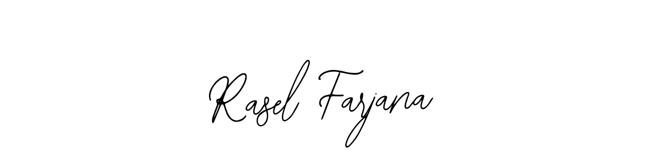 Bearetta-2O07w is a professional signature style that is perfect for those who want to add a touch of class to their signature. It is also a great choice for those who want to make their signature more unique. Get Rasel Farjana name to fancy signature for free. Rasel Farjana signature style 12 images and pictures png