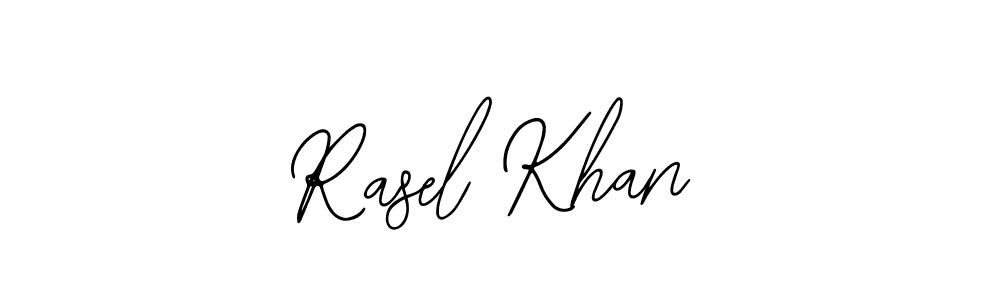 Bearetta-2O07w is a professional signature style that is perfect for those who want to add a touch of class to their signature. It is also a great choice for those who want to make their signature more unique. Get Rasel Khan name to fancy signature for free. Rasel Khan signature style 12 images and pictures png