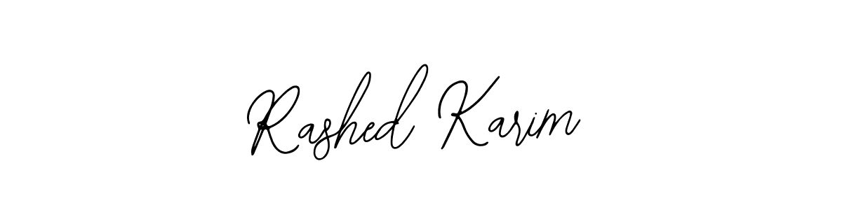 Also You can easily find your signature by using the search form. We will create Rashed Karim name handwritten signature images for you free of cost using Bearetta-2O07w sign style. Rashed Karim signature style 12 images and pictures png