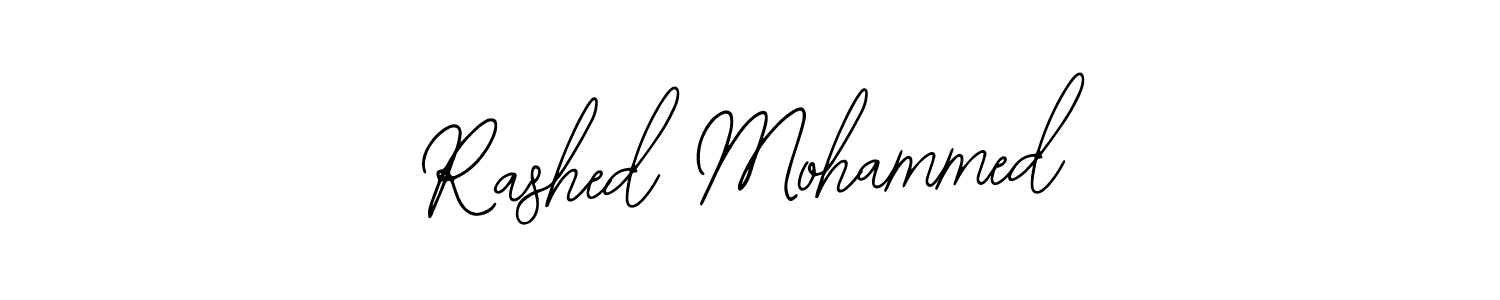 if you are searching for the best signature style for your name Rashed Mohammed. so please give up your signature search. here we have designed multiple signature styles  using Bearetta-2O07w. Rashed Mohammed signature style 12 images and pictures png