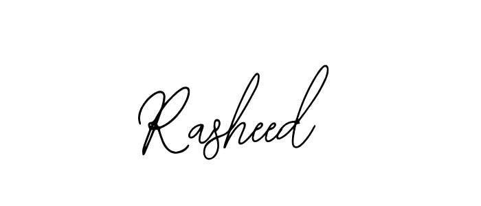 How to make Rasheed name signature. Use Bearetta-2O07w style for creating short signs online. This is the latest handwritten sign. Rasheed signature style 12 images and pictures png