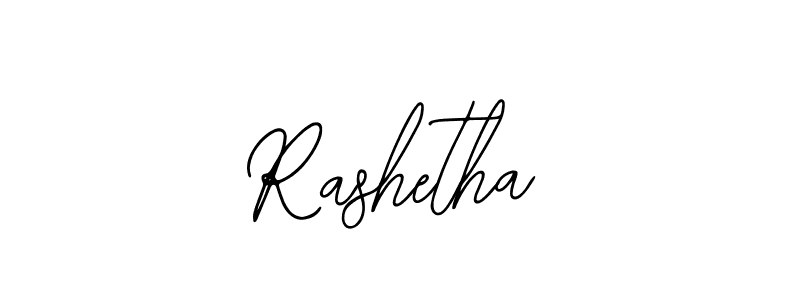 How to make Rashetha signature? Bearetta-2O07w is a professional autograph style. Create handwritten signature for Rashetha name. Rashetha signature style 12 images and pictures png