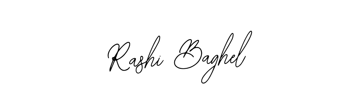 How to make Rashi Baghel name signature. Use Bearetta-2O07w style for creating short signs online. This is the latest handwritten sign. Rashi Baghel signature style 12 images and pictures png