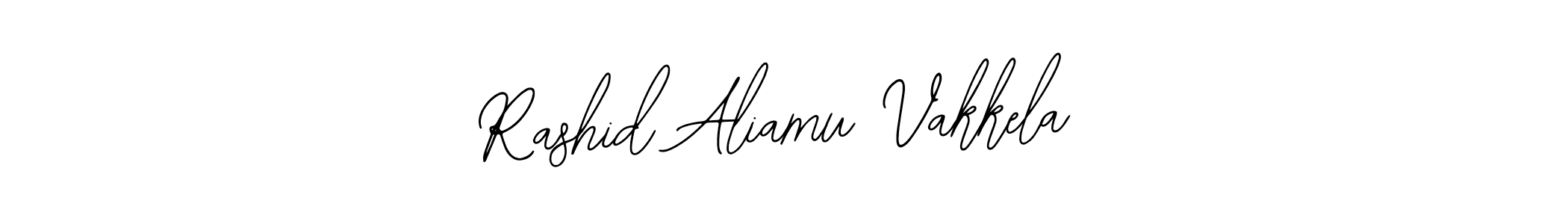 Bearetta-2O07w is a professional signature style that is perfect for those who want to add a touch of class to their signature. It is also a great choice for those who want to make their signature more unique. Get Rashid Aliamu Vakkela name to fancy signature for free. Rashid Aliamu Vakkela signature style 12 images and pictures png
