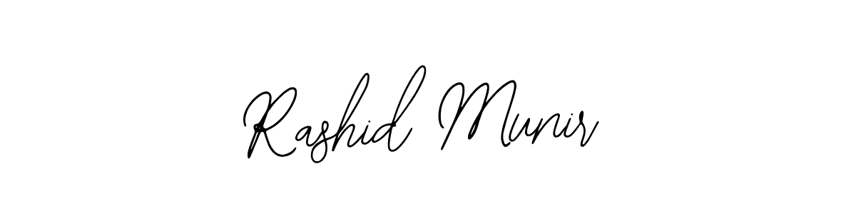 Use a signature maker to create a handwritten signature online. With this signature software, you can design (Bearetta-2O07w) your own signature for name Rashid Munir. Rashid Munir signature style 12 images and pictures png