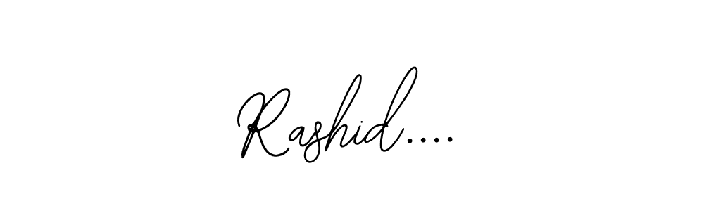 The best way (Bearetta-2O07w) to make a short signature is to pick only two or three words in your name. The name Rashid.... include a total of six letters. For converting this name. Rashid.... signature style 12 images and pictures png