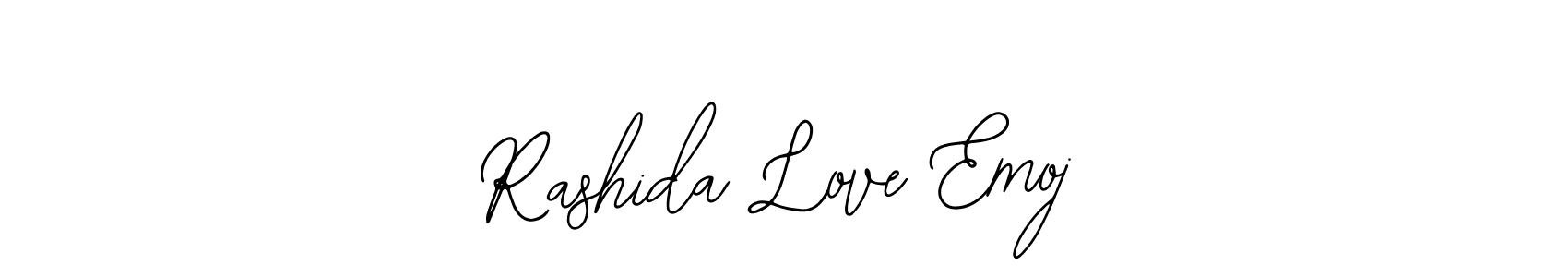 This is the best signature style for the Rashida Love Emoj name. Also you like these signature font (Bearetta-2O07w). Mix name signature. Rashida Love Emoj signature style 12 images and pictures png