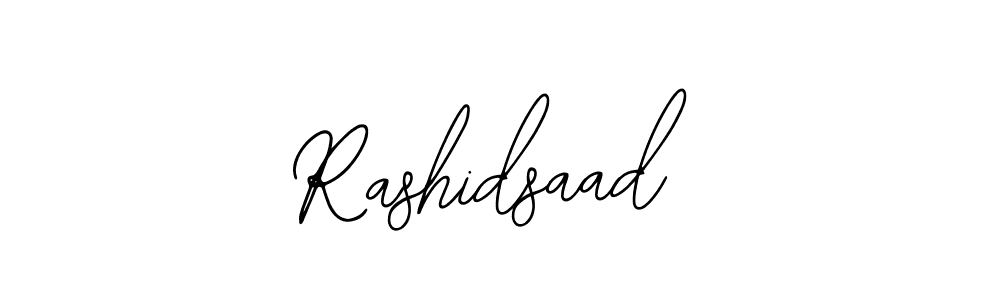 You should practise on your own different ways (Bearetta-2O07w) to write your name (Rashidsaad) in signature. don't let someone else do it for you. Rashidsaad signature style 12 images and pictures png