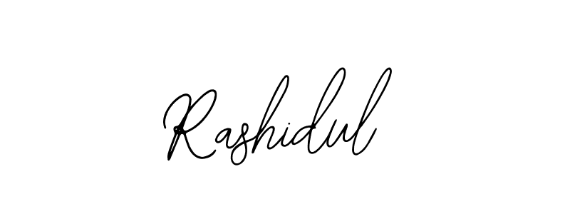 Use a signature maker to create a handwritten signature online. With this signature software, you can design (Bearetta-2O07w) your own signature for name Rashidul. Rashidul signature style 12 images and pictures png