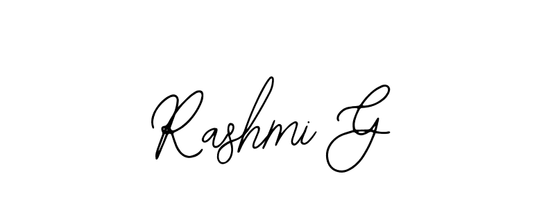 if you are searching for the best signature style for your name Rashmi G. so please give up your signature search. here we have designed multiple signature styles  using Bearetta-2O07w. Rashmi G signature style 12 images and pictures png