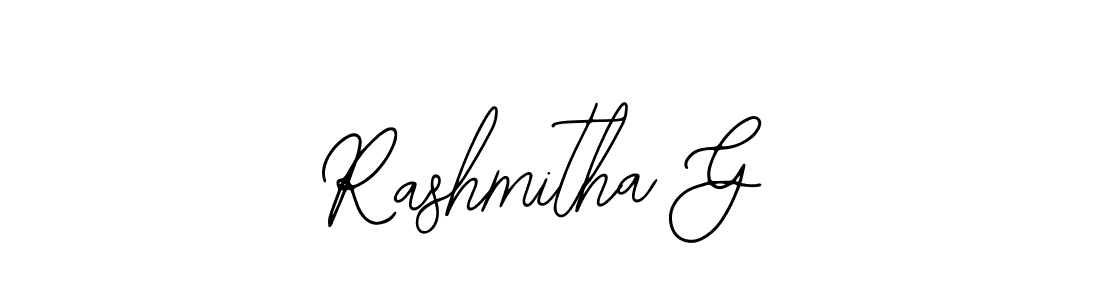 if you are searching for the best signature style for your name Rashmitha G. so please give up your signature search. here we have designed multiple signature styles  using Bearetta-2O07w. Rashmitha G signature style 12 images and pictures png