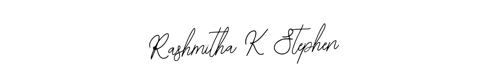 Bearetta-2O07w is a professional signature style that is perfect for those who want to add a touch of class to their signature. It is also a great choice for those who want to make their signature more unique. Get Rashmitha K Stephen name to fancy signature for free. Rashmitha K Stephen signature style 12 images and pictures png