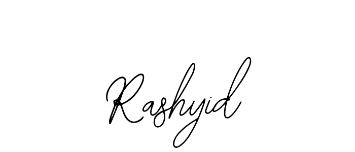 You should practise on your own different ways (Bearetta-2O07w) to write your name (Rashyid) in signature. don't let someone else do it for you. Rashyid signature style 12 images and pictures png