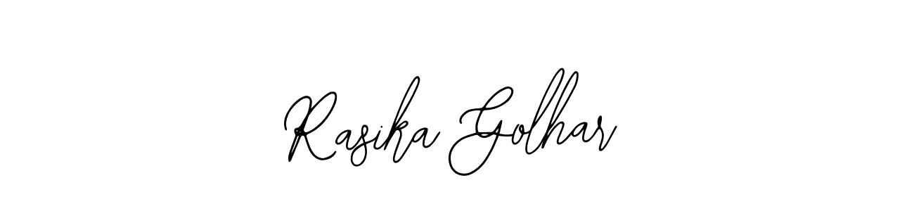 if you are searching for the best signature style for your name Rasika Golhar. so please give up your signature search. here we have designed multiple signature styles  using Bearetta-2O07w. Rasika Golhar signature style 12 images and pictures png