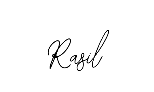 Use a signature maker to create a handwritten signature online. With this signature software, you can design (Bearetta-2O07w) your own signature for name Rasil. Rasil signature style 12 images and pictures png