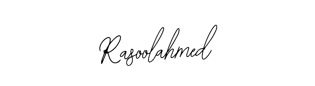 You should practise on your own different ways (Bearetta-2O07w) to write your name (Rasoolahmed) in signature. don't let someone else do it for you. Rasoolahmed signature style 12 images and pictures png