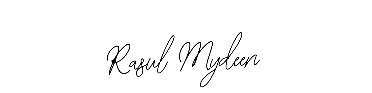 It looks lik you need a new signature style for name Rasul Mydeen. Design unique handwritten (Bearetta-2O07w) signature with our free signature maker in just a few clicks. Rasul Mydeen signature style 12 images and pictures png