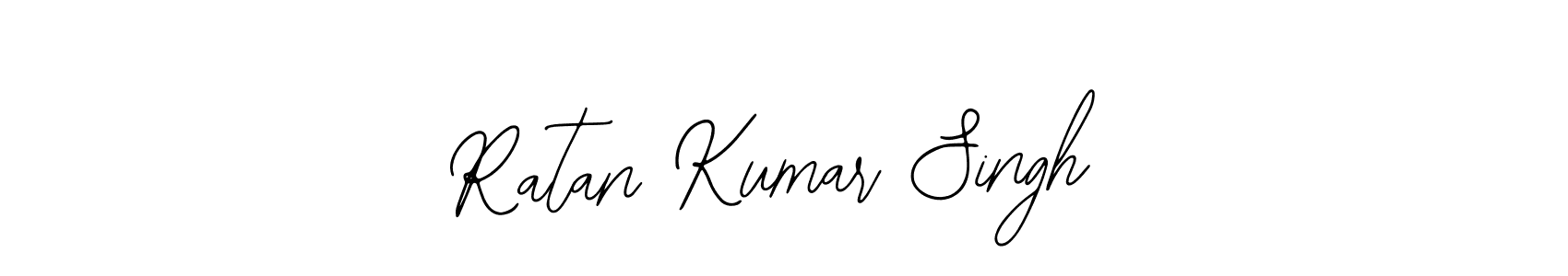 You should practise on your own different ways (Bearetta-2O07w) to write your name (Ratan Kumar Singh) in signature. don't let someone else do it for you. Ratan Kumar Singh signature style 12 images and pictures png