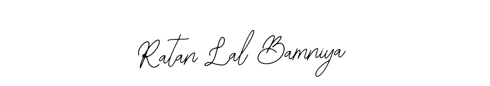 Use a signature maker to create a handwritten signature online. With this signature software, you can design (Bearetta-2O07w) your own signature for name Ratan Lal Bamniya. Ratan Lal Bamniya signature style 12 images and pictures png