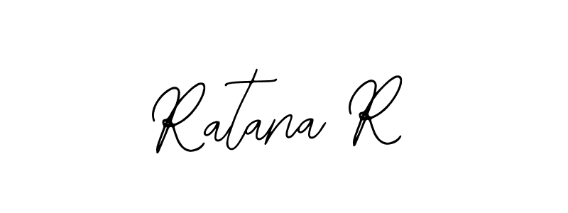 The best way (Bearetta-2O07w) to make a short signature is to pick only two or three words in your name. The name Ratana R include a total of six letters. For converting this name. Ratana R signature style 12 images and pictures png