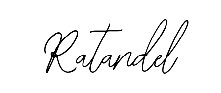 Personalize your online presence with Ratandel signature rendered in elegant Bearetta-2O07w font. Great for website footers and blogs. Ratandel signature style 12 images and pictures png