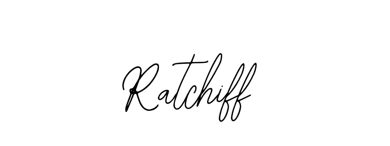 How to make Ratchiff name signature. Use Bearetta-2O07w style for creating short signs online. This is the latest handwritten sign. Ratchiff signature style 12 images and pictures png