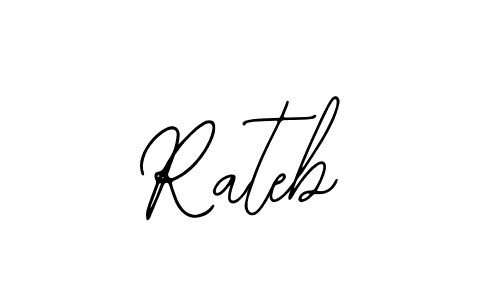 Use a signature maker to create a handwritten signature online. With this signature software, you can design (Bearetta-2O07w) your own signature for name Rateb. Rateb signature style 12 images and pictures png