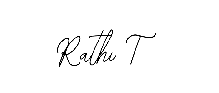 if you are searching for the best signature style for your name Rathi T. so please give up your signature search. here we have designed multiple signature styles  using Bearetta-2O07w. Rathi T signature style 12 images and pictures png