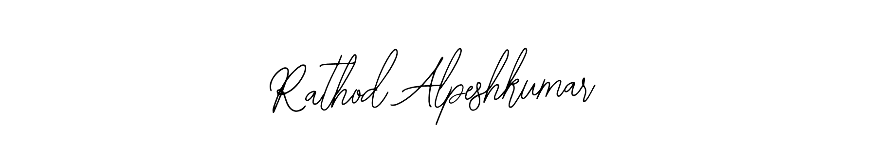 Use a signature maker to create a handwritten signature online. With this signature software, you can design (Bearetta-2O07w) your own signature for name Rathod Alpeshkumar. Rathod Alpeshkumar signature style 12 images and pictures png