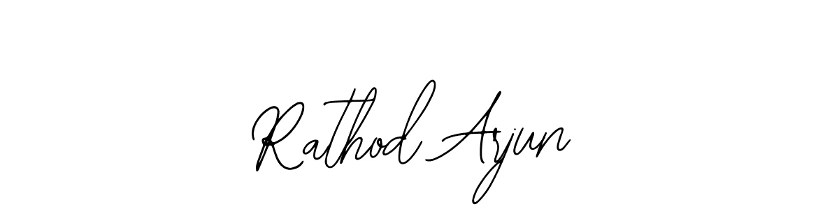 Also You can easily find your signature by using the search form. We will create Rathod Arjun name handwritten signature images for you free of cost using Bearetta-2O07w sign style. Rathod Arjun signature style 12 images and pictures png